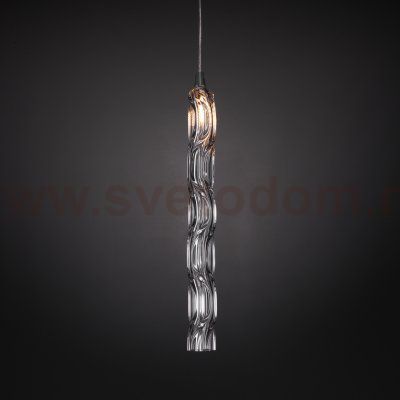 Подвесной светильник со стеклянным плафоном 50381/1 хром Eurosvet