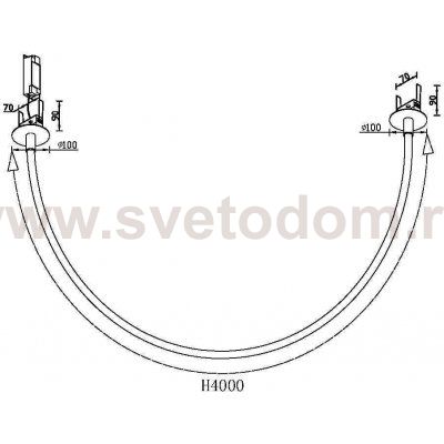 Подвесной светильник Maytoni MOD146PL-L40G3K Tau