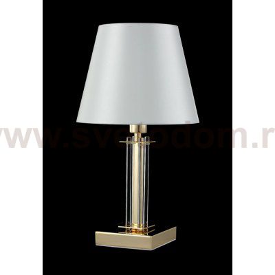 Настольная лампа Crystal Lux NICOLAS LG1 GOLD/WHITE (3401/501)