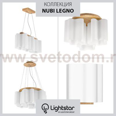 Светильник бра Lightstar 802615 Nubi legno