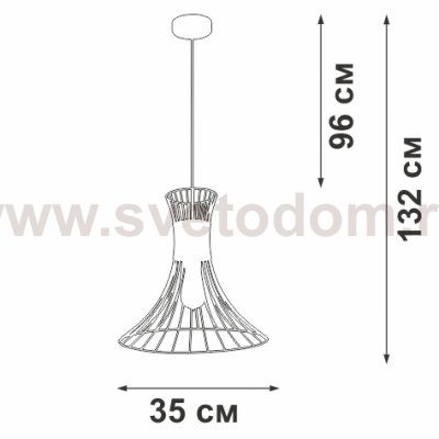 Люстра Vitaluce V3938-1/1S, 1хE27 макс. 40Вт