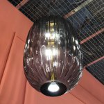 Подвесной светильник Cloyd KAROO P7 / выс. 50 см - черн. стекло (арт.10515)
