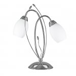 Настольный светильник Escada 10161/T E27*60W Chrome/White BELL