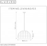 Подвесной светильник Lucide 21416/60/03