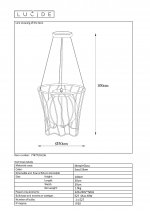 Подвесной светильник 77477/01/36 BASKET Lucide