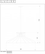 Подвесной светильник 78425/65/15 HOTT Lucide