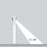 Светильник столб уличный 1 поворотный модуль Oasis Light W6142-1-850