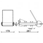 Светильник настенный на солнечной батарее с 2 поворотными модулями Oasis Light W6144S-2-SL