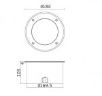 Светильник встраиваемый с поворотным модулем Oasis Light W7037A-3K