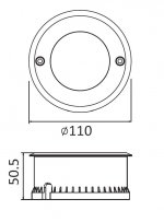 Светильник встраиваемый Oasis Light W7042A-Cob