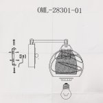 Светильник бра Omnilux OML-28301-01 Saragossa