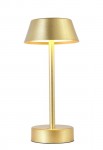 Аккумуляторная настольная лампа Crystal Lux SANTA LG1 GOLD (3662/501)