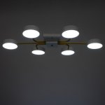 Светильник 35450/6 LED 144Вт 3000-6000К белый-золото 93х58х9,5 см