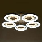 Люстра с ПДУ 74630/5 LED 140Вт диммер 3000-6000К белый 64х64х12,5 см