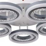 Люстра с ПДУ 74630/5 LED 140Вт диммер 3000-6000К белый 64х64х12,5 см