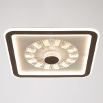 Люстра с ПДУ 60411/1 LED 104Вт диммер 3000-6000К кофе 48х48х8 см