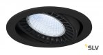 SLV 118160 SUPROS DL Deckeneinbauleuchte, rund, schwarz, 4000lm, 4000K SLM LED, 60° Reflektor