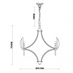 Подвесная люстра Vele Luce LaLuna VL1142L05